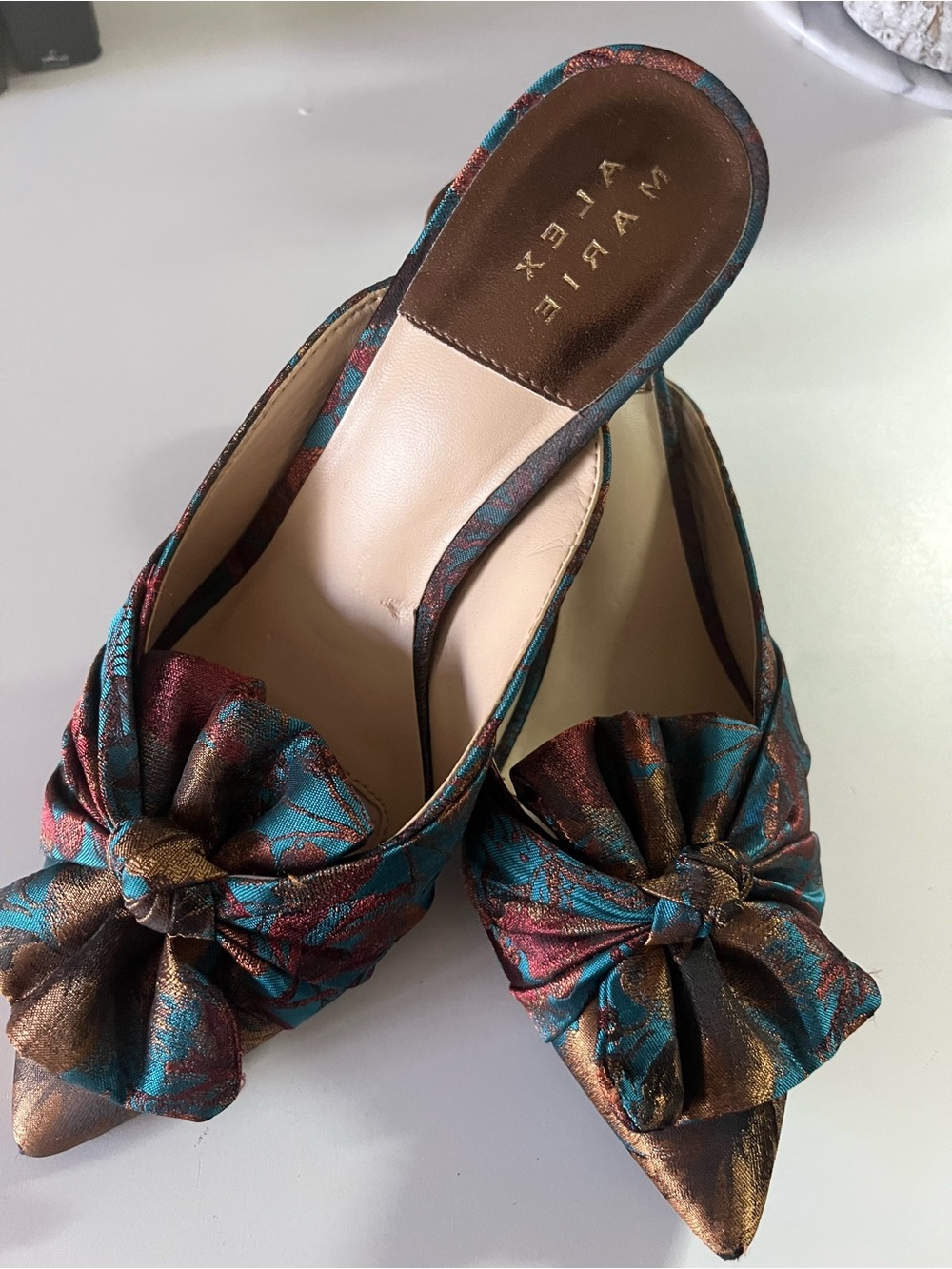 Alex Marie Audrene Bows Miles Kitten Heels  size 7